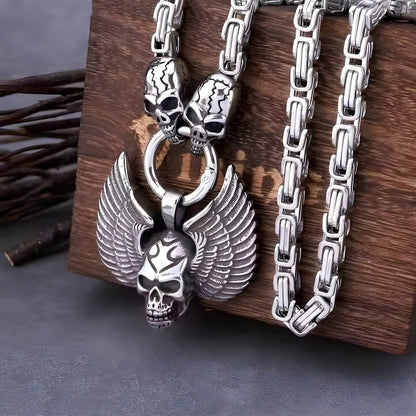 SKULLWING SOVEREIGN - 24inch Pure Stainless Steel European trending Style Chain for Men & Boy - THE MEN THING