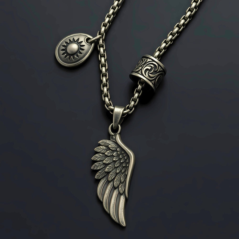 SKYRIFT - Pure Titanium Steel Pendant with Chain for Men & Boys "27"inch - THE MEN THING