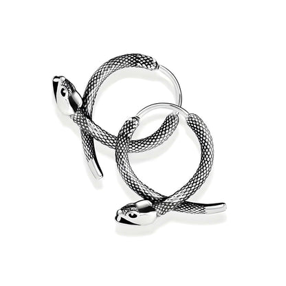 SLYTHER LOOP - 12mm Pure Titanium Steel Hoop Earrings for Men & Boys (2pcs) - THE MEN THING