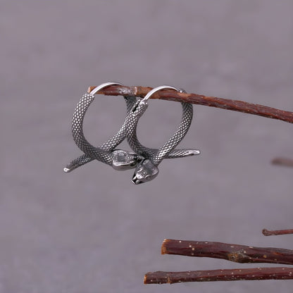 SLYTHER LOOP - 12mm Pure Titanium Steel Hoop Earrings for Men & Boys (2pcs) - THE MEN THING
