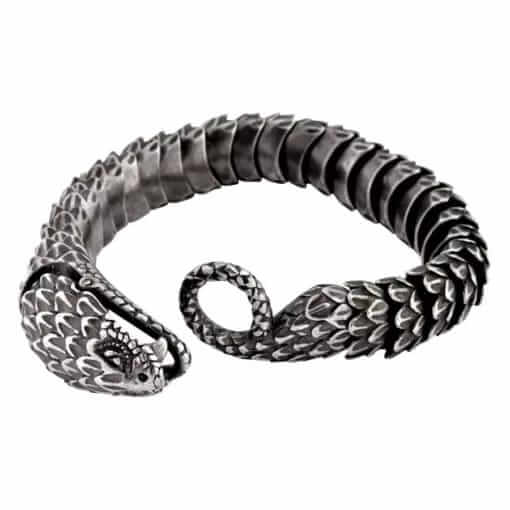 SNAKE BITE - 14mm Pure Titanium Steel Bracelet for Men & Boy (8inch) — Steel Bracelets for Men | THE MEN THING