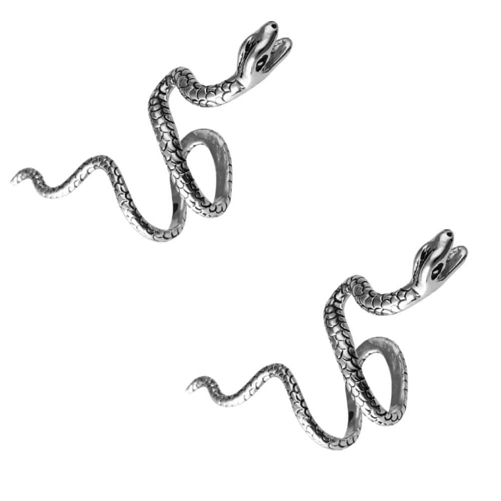 SNAKE TWIST - Alloy Adjustable Ear Cuff for Men & Boys (2 Pcs) - THE MEN THING