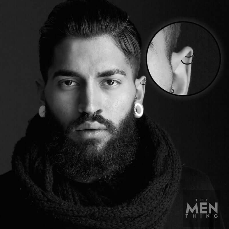 SPARTA MAN - Non Piercing Earring – Pure Stainless Steel for Men and Boys (1 Pcs) - THE MEN THING