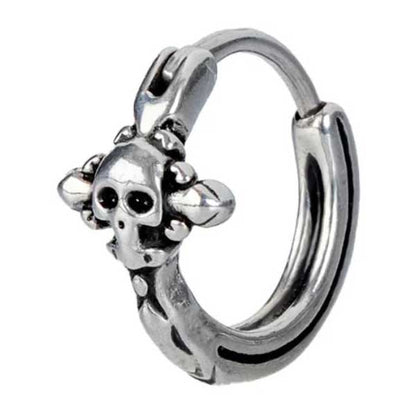 SPECTER LINK - Titanium Steel Hoop Earrings for Men & Boys (2 Pcs) - THE MEN THING