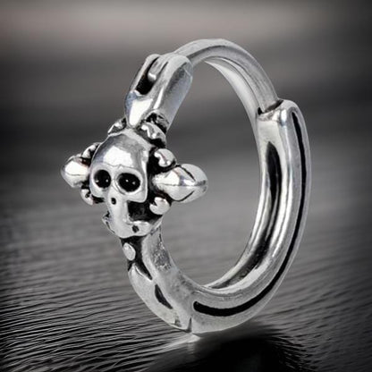 SPECTER LINK - Titanium Steel Hoop Earrings for Men & Boys (2 Pcs) - THE MEN THING
