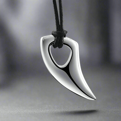 SPIKE EDGE - Titanium Steel Pendant with Adjustable Rope Chain for Men & Boys - THE MEN THING