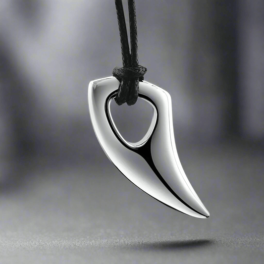 SPIKE EDGE - Titanium Steel Pendant with Adjustable Rope Chain for Men & Boys - THE MEN THING