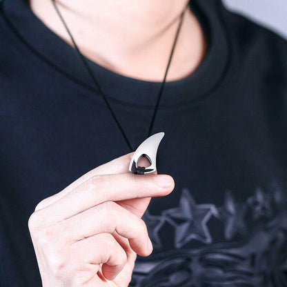 SPIKE EDGE - Titanium Steel Pendant with Adjustable Rope Chain for Men & Boys - THE MEN THING