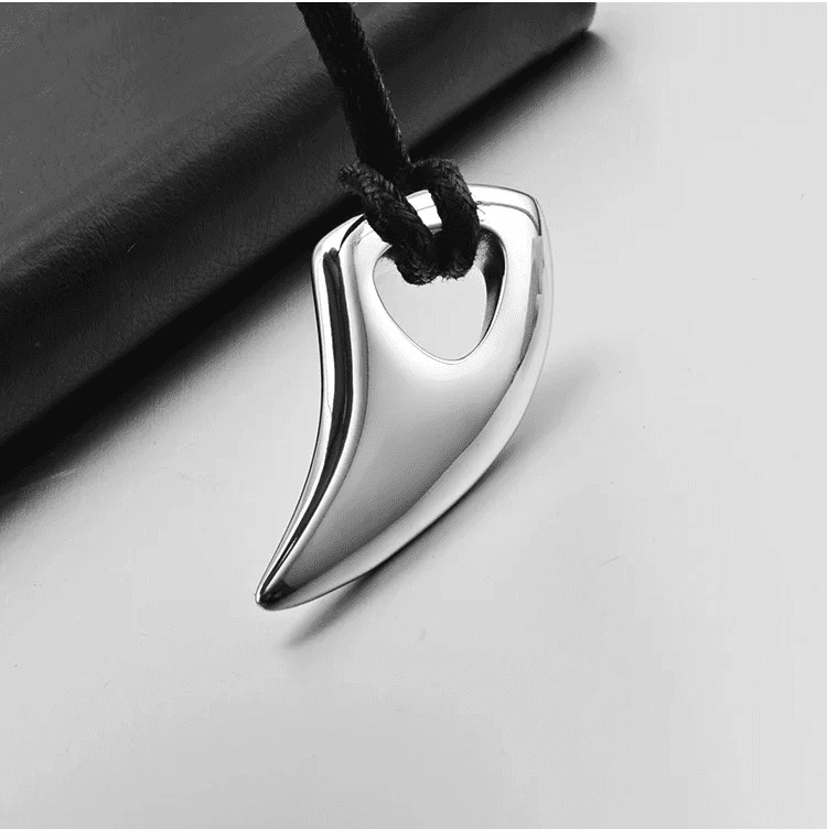 SPIKE EDGE - Titanium Steel Pendant with Adjustable Rope Chain for Men & Boys - THE MEN THING