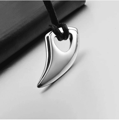 SPIKE EDGE - Titanium Steel Pendant with Adjustable Rope Chain for Men & Boys - THE MEN THING