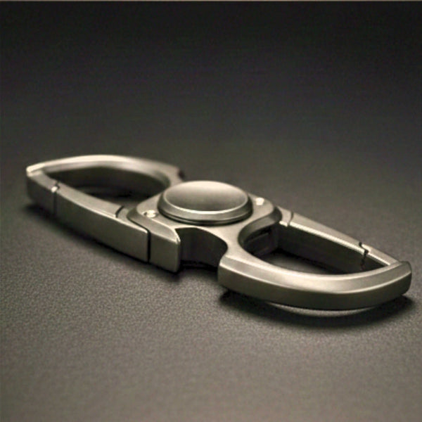 SPINEX DUAL - GUNMETAL GREY - Stainless Steel Keychain for Men & Boy