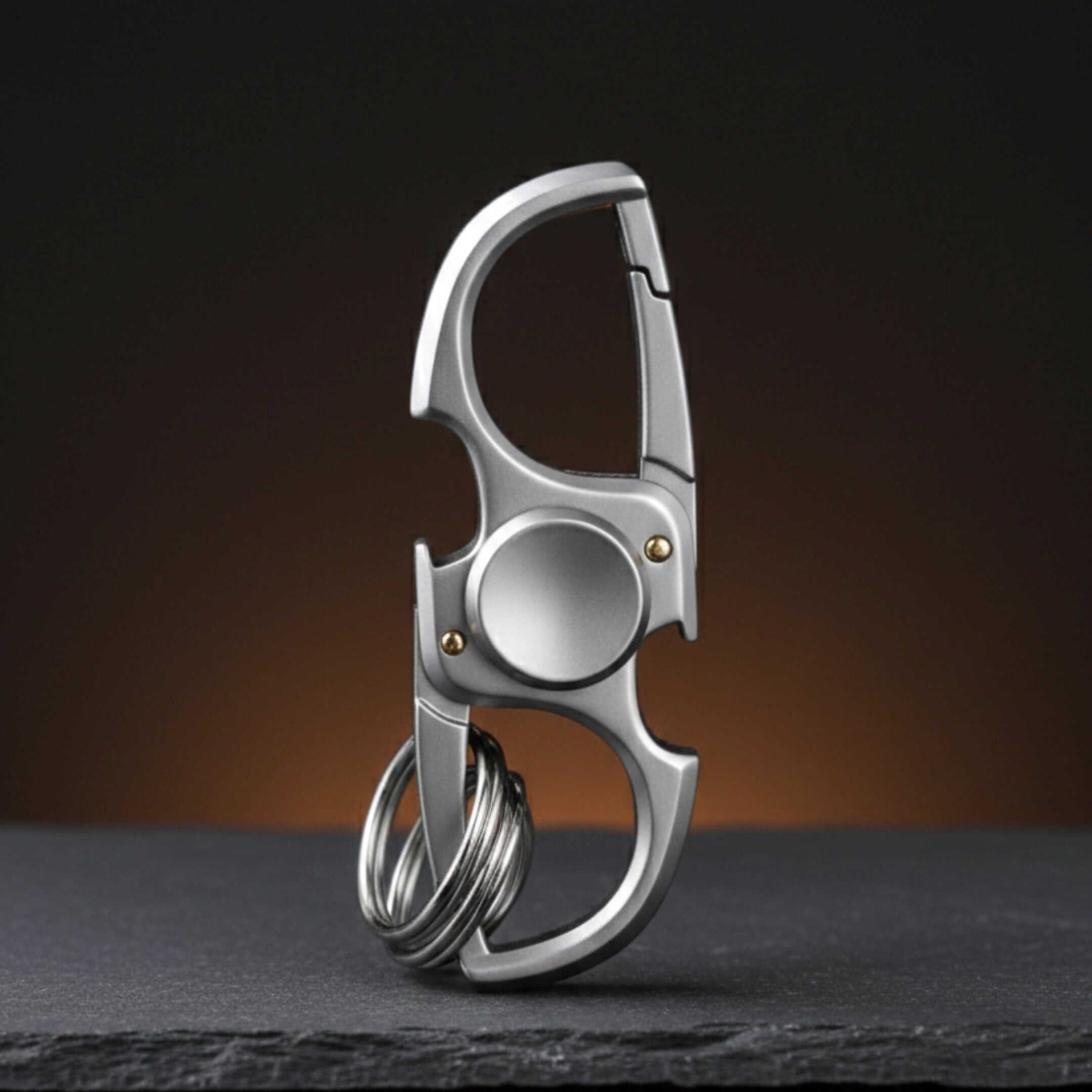 SPINEX DUAL - STEEL - Stainless Steel Keychain for Men & Boy — KeyChains for Men | THE MEN THING