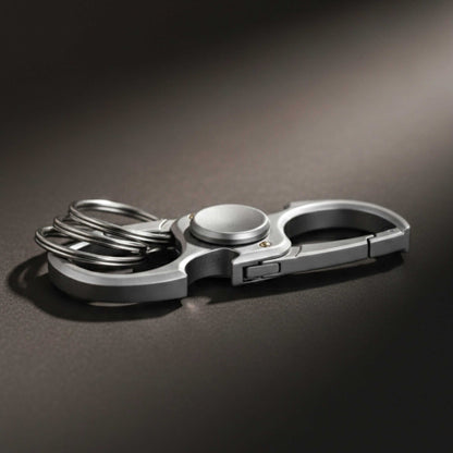 SPINEX DUAL - STEEL - Stainless Steel Keychain for Men & Boy — KeyChains for Men | THE MEN THING