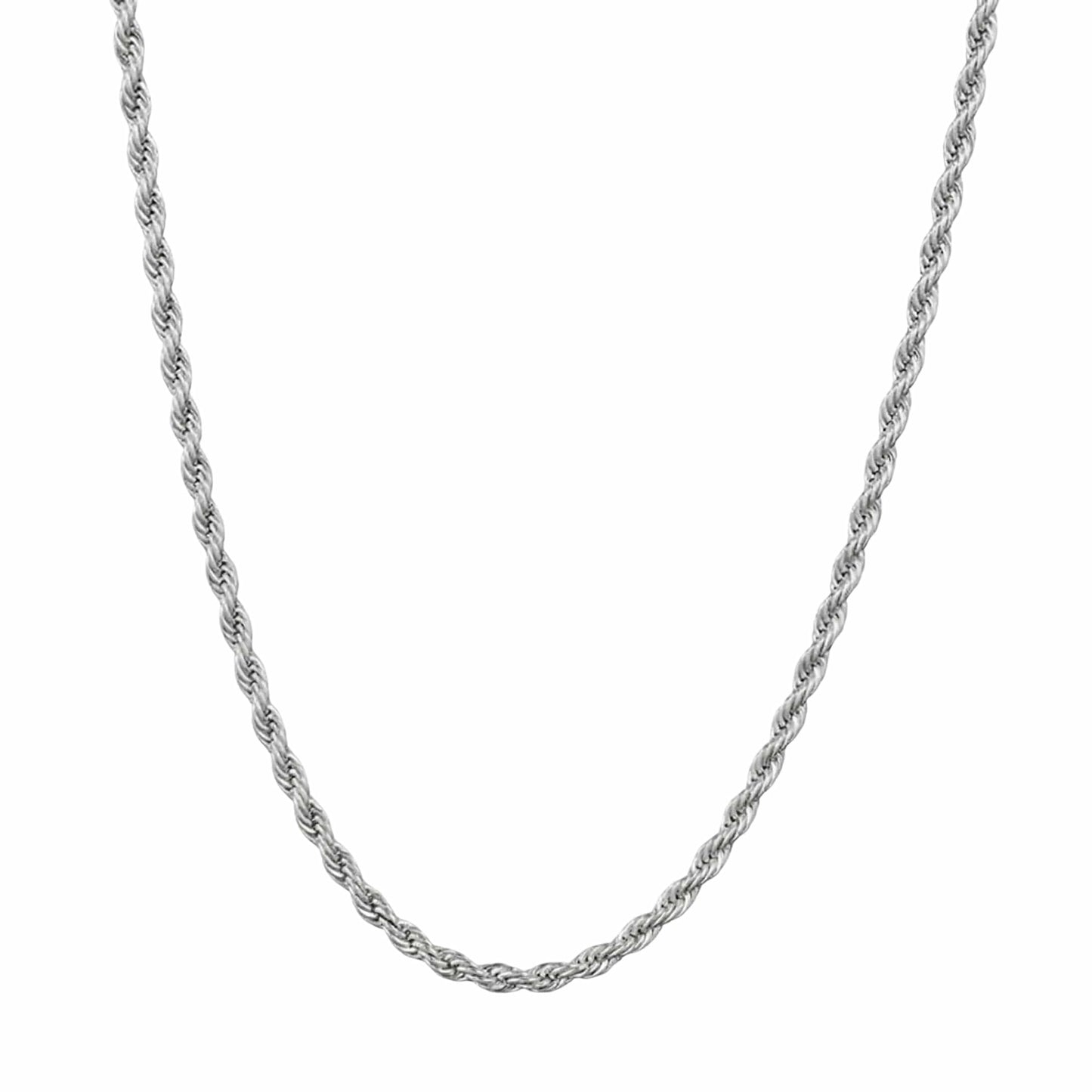 SPIRAL EDGE - 3mm Pure Stainless Steel 23inch Chain for Men & Boys - THE MEN THING