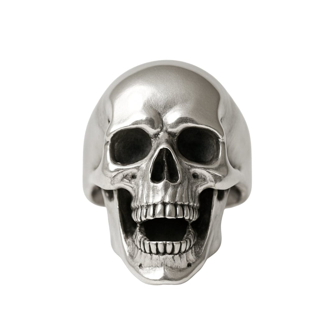 SPIRE SKULL RING - Pure Stainless Steel Men’s Steel-Plated Ring – Statement Luxury Jewelry (Size : 16-22-27) - THE MEN THING