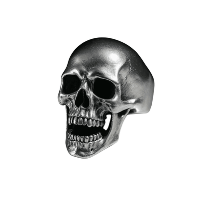 SPIRE SKULL RING - Pure Stainless Steel Men’s Steel-Plated Ring – Statement Luxury Jewelry (Size : 16-22-27) - THE MEN THING