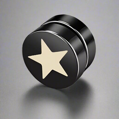 STARLUX - Magnetic Non-Piercing Pure Titanium Steel Studs Earrings for Men & Boys (2 Pcs) - THE MEN THING
