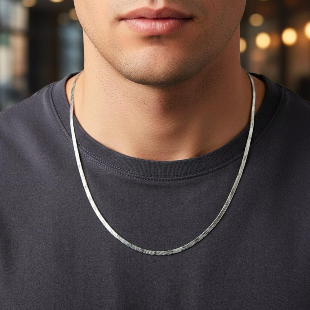 STARZENE - 4mm Chain Pure Stainless Steel 21inch for Men & Boys - THE MEN THING