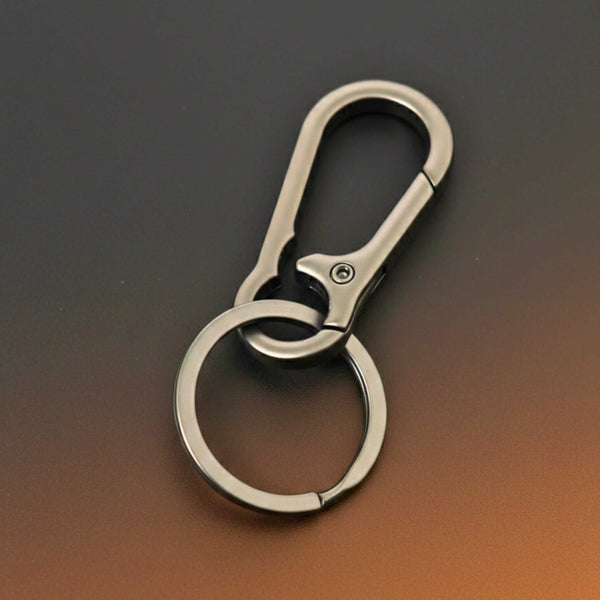 STEELNEX MATTE GUNMETAL - Stainless Steel Keychain for Men & Boy