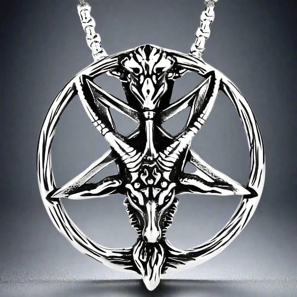 STELLAR GOAT -  Alloy Goat Pendant with Pure Stainless Steel  24inch Round Box Chain, American trending Style for Men & Boy - THE MEN THING