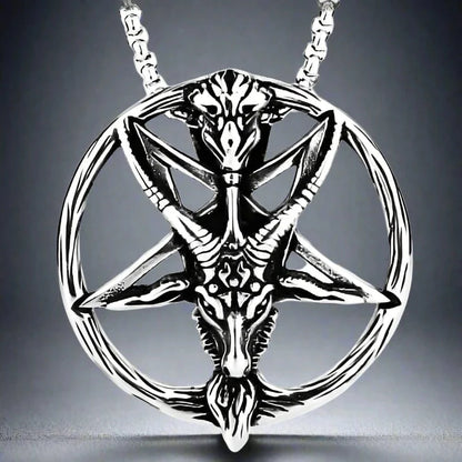STELLAR GOAT -  Alloy Goat Pendant with Pure Stainless Steel  24inch Round Box Chain, American trending Style for Men & Boy - THE MEN THING