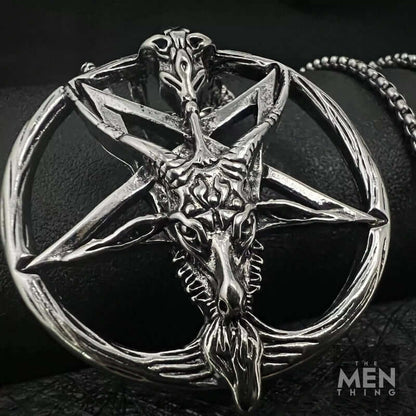 STELLAR GOAT -  Alloy Goat Pendant with Pure Stainless Steel  24inch Round Box Chain, American trending Style for Men & Boy - THE MEN THING
