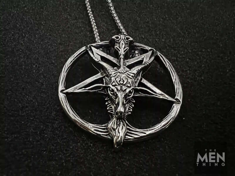 STELLAR GOAT -  Alloy Goat Pendant with Pure Stainless Steel  24inch Round Box Chain, American trending Style for Men & Boy - THE MEN THING