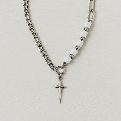 STELLAR SPIRE - Pure Titanium Steel Pendant with Chain for Men & Boys "20 "inch - THE MEN THING