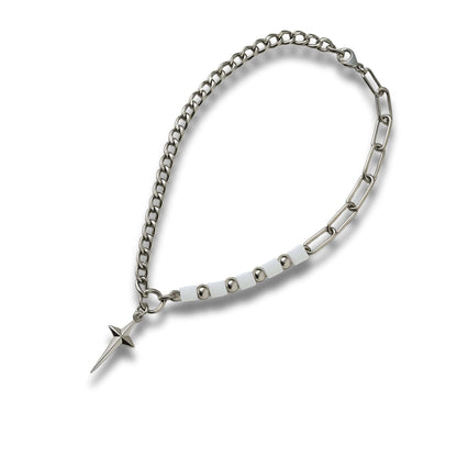 STELLAR SPIRE - Pure Titanium Steel Pendant with Chain for Men & Boys "20 "inch - THE MEN THING