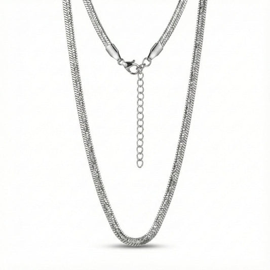 STERLING WAVE - 4mm Chain Pure Stainless Steel 21inch for Men & Boys - THE MEN THING