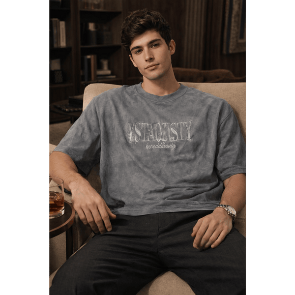 STILL FORM BOX TEE Oversized T-Shirt – Charcoal Ash