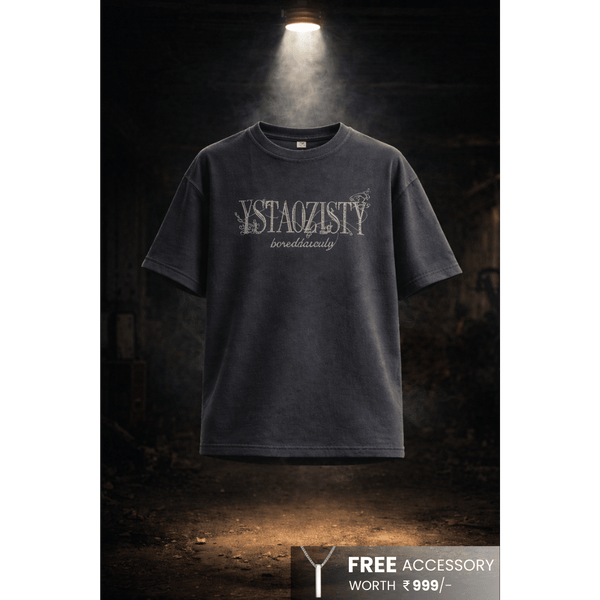 STILL FORM BOX TEE Oversized T-Shirt – Charcoal Ash