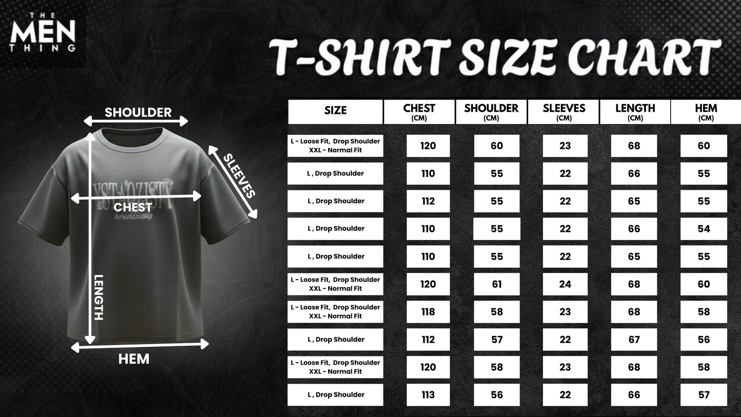 STILL FORM BOX TEE Oversized T-Shirt – Charcoal Ash - THE MEN THING