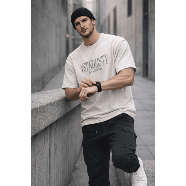 STILL FORM BOX TEE Oversized T-Shirt – Ivory Cream
