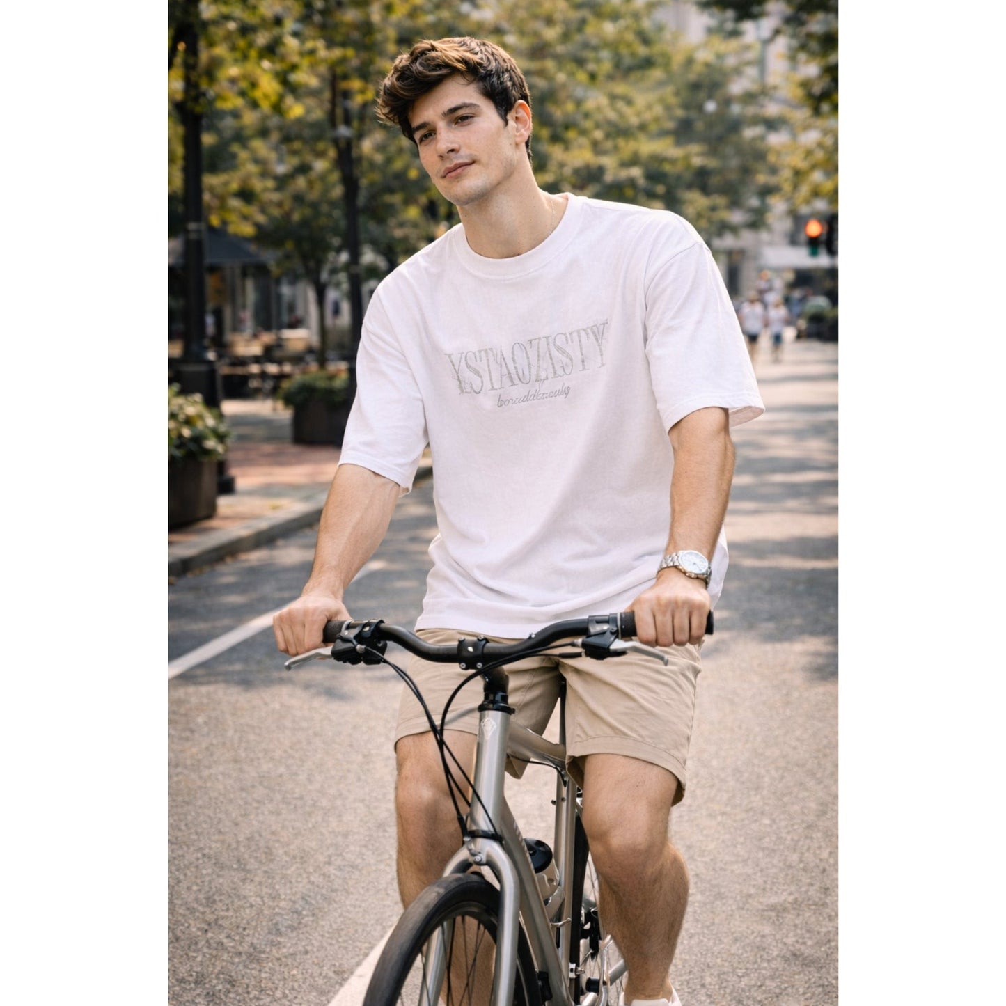 STILL FORM BOX TEE Oversized T-Shirt – Pure White - THE MEN THING