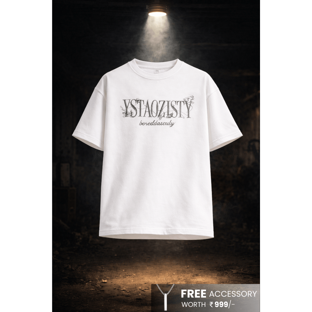 STILL FORM BOX TEE Oversized T-Shirt – Pure White - THE MEN THING