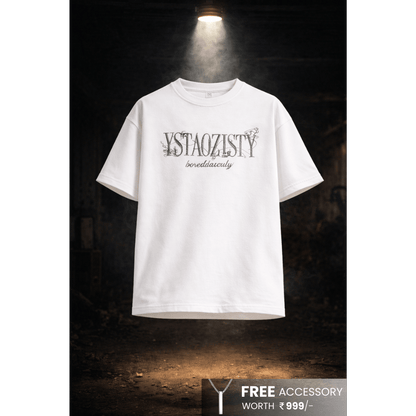 STILL FORM BOX TEE Oversized T-Shirt – Pure White - THE MEN THING