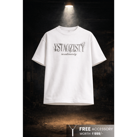 STILL FORM BOX TEE Oversized T-Shirt – Pure White - THE MEN THING