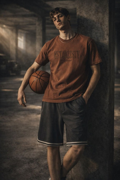 STILL FORM BOX TEE Oversized T-Shirt – Sandstone Tan — for Men | THE MEN THING