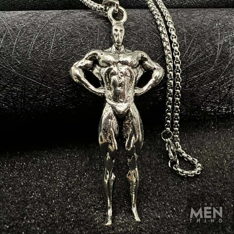 STRONG ME -  Alloy Pendant with Pure Stainless Steel  24inch Round Box Chain, American trending Style for Men & Boy - THE MEN THING