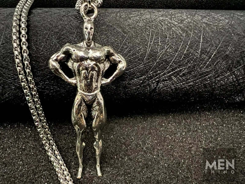 STRONG ME -  Alloy Pendant with Pure Stainless Steel  24inch Round Box Chain, American trending Style for Men & Boy - THE MEN THING