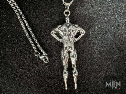 STRONG ME -  Alloy Pendant with Pure Stainless Steel  24inch Round Box Chain, American trending Style for Men & Boy - THE MEN THING