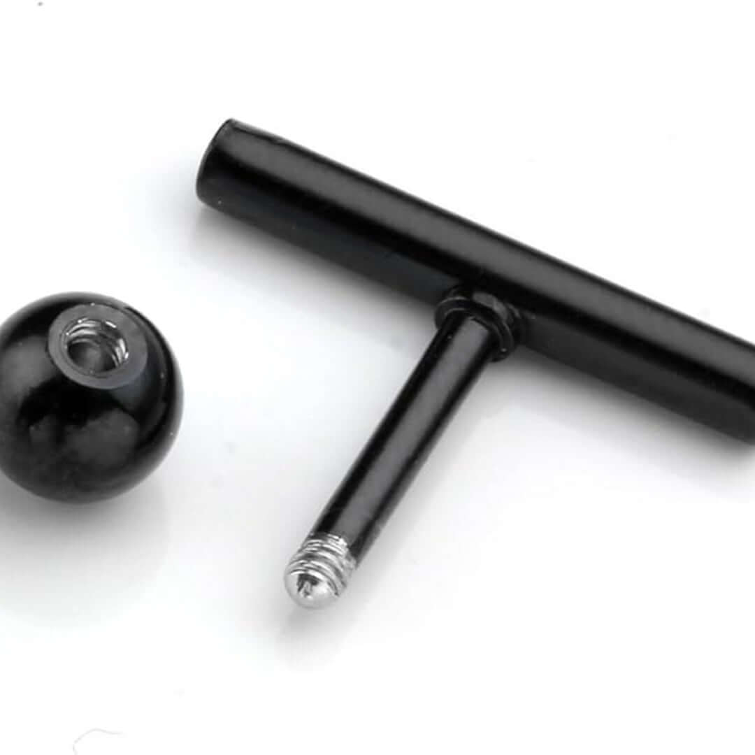 T-SHAPED - Titanium Steel Stud Earrings for Men & Boys (2 Pcs) - THE MEN THING