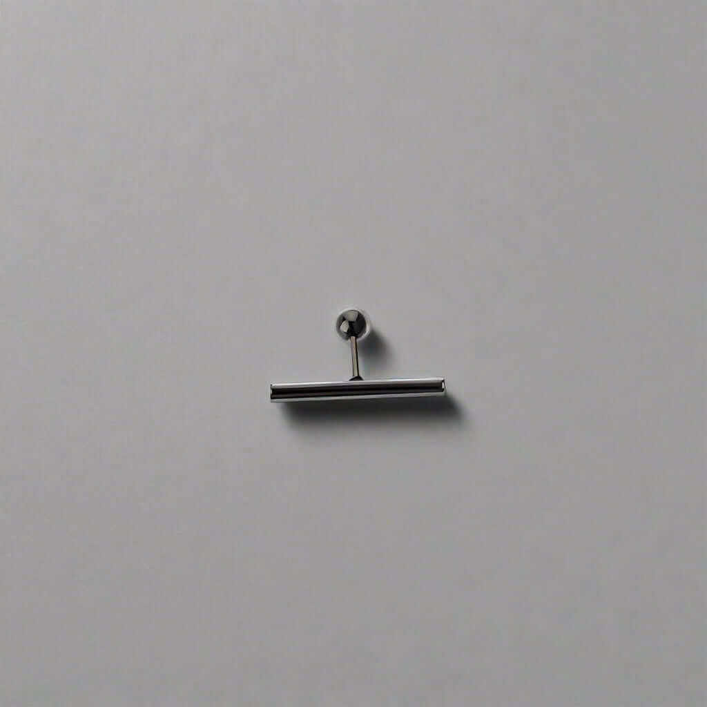 T-SHAPED - Titanium Steel Stud Earrings for Men & Boys (2 Pcs) - THE MEN THING