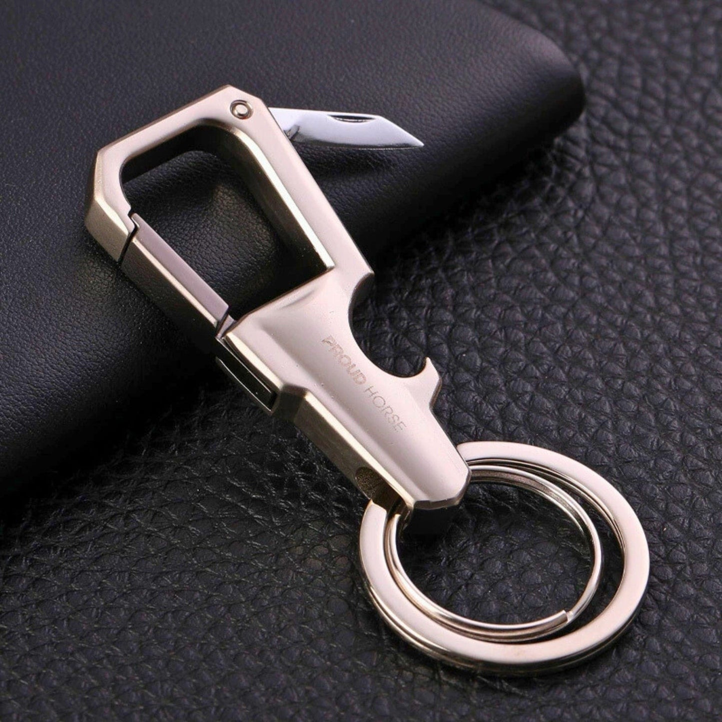 TACTICAL - MATTE STEEL - Stainless Steel Keychain for Men & Boy - THE MEN THING