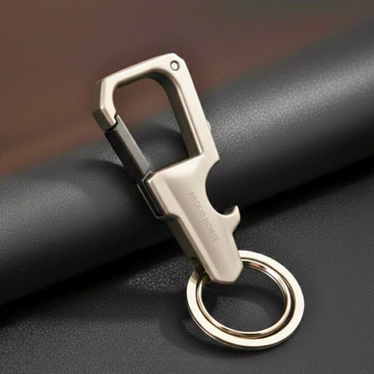 TACTICAL - MATTE STEEL - Stainless Steel Keychain for Men & Boy - THE MEN THING