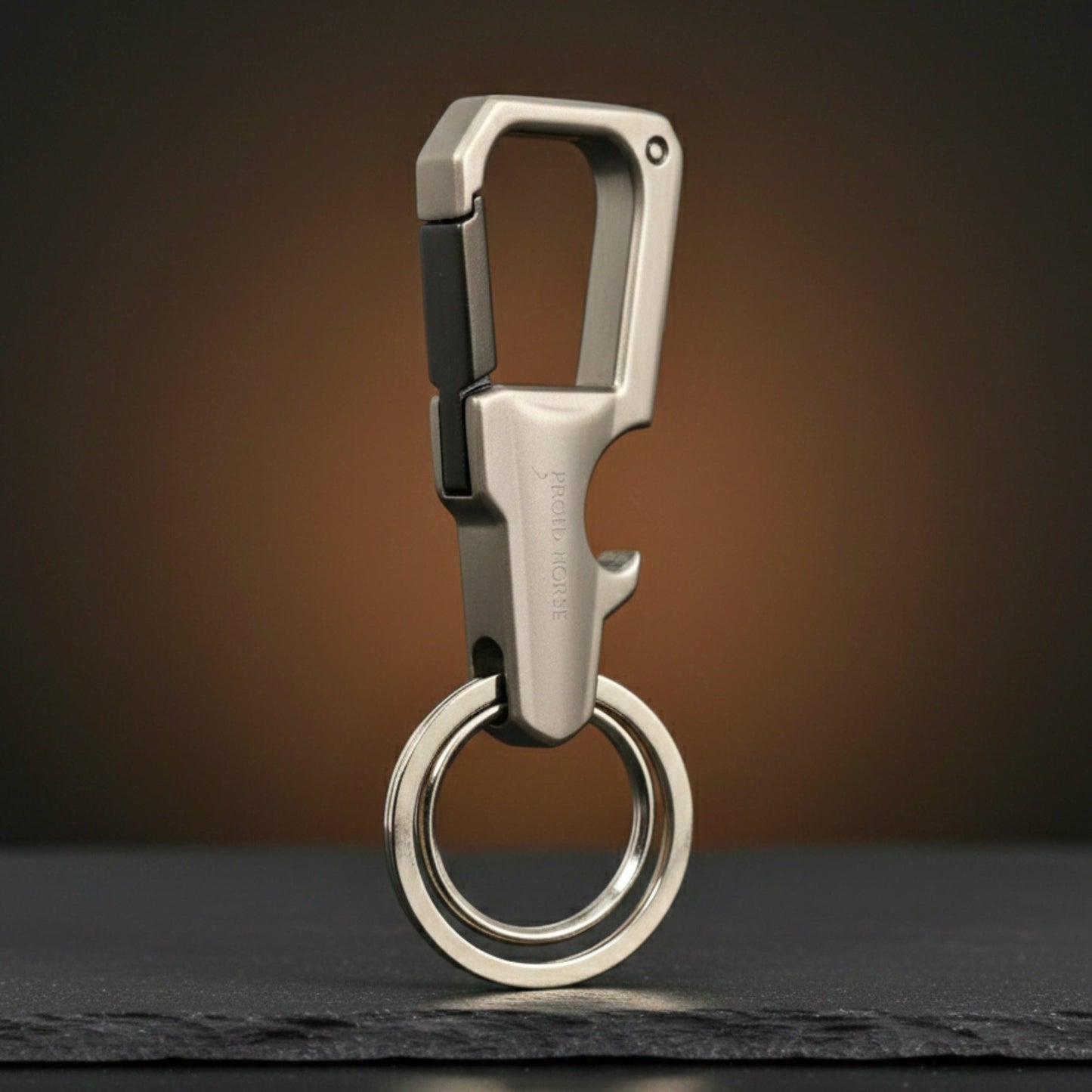 TACTICAL - MATTE STEEL - Stainless Steel Keychain for Men & Boy - THE MEN THING