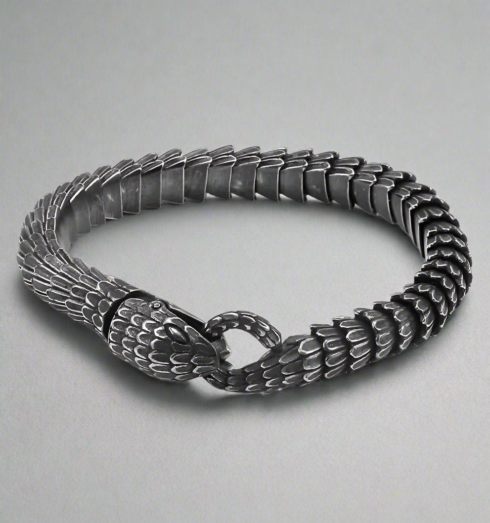 TALONS - 10mm Pure Titanium Steel Gun Plated Black Color Bracelet for Men & Boy (8 inch) - THE MEN THING