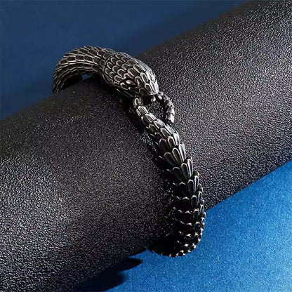 TALONS - 10mm Pure Titanium Steel Gun Plated Black Color Bracelet for Men & Boy (8 inch) - THE MEN THING