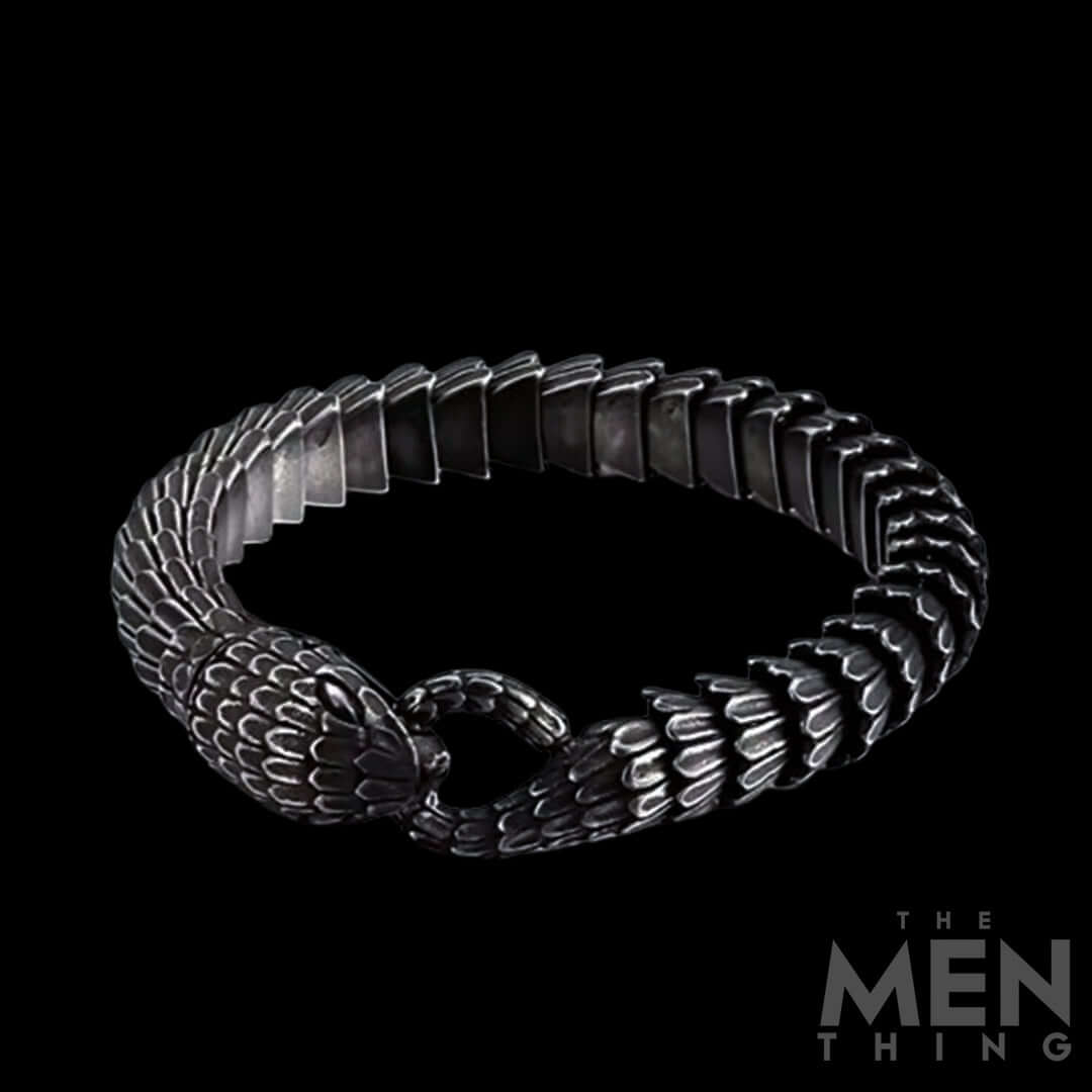 TALONS - 10mm Pure Titanium Steel Gun Plated Black Color Bracelet for Men & Boy (8 inch) - THE MEN THING